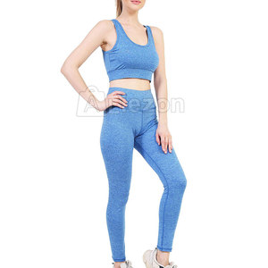 Light <b>Weight</b> <b>Women</b> Yoga <b>Set</b> Solid Color <b>Women</b> Yoga <b>Set</b> Breathable OEM Service <b>Women</b> Yoga <b>Set</b> - Product Image 4