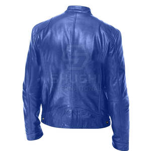 Chaqueta de Cuero para Hombre, Resistente al Viento, con Logotipo Frontal, Alta Calidad, Talla Personalizada, Servicio OEM, Ecológica y Transpirable - Product Image 3