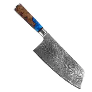 Высококачественный нож для ножей из дамасской стали с розовой деревянной ручкой, нож для ножей по низкой цене