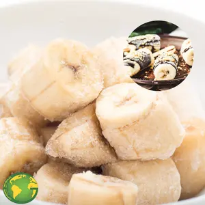 高品質でスライスされた冷凍バナナ-ベトナムからのスティックで冷凍された最高の価格のバナナハーフ-食品と飲料用のIQFバナナ