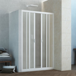 Box Doccia Forte in PVC con Vetro Acrilico e Apertura Centrale per Cabine Doccia - Product Image 1
