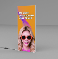 Boîte à lumière rectangulaire en PVC durable et facile à installer, 110-220V, panneau publicitaire LED, affichage commercial extérieur pour vitrine