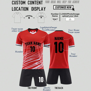 Fabricante de uniformes de fútbol OEM, diseño personalizado para equipos, conjunto de tela transpirable con etiqueta privada e impresión de logotipo - Product Image 5