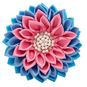 Spilla Iota Phi Lambda Ispirata a Donne Afroamericane con <span class=keywords><strong>Fiore</strong></span> Bianco e Nastro, <span class=keywords><strong>Simbolo</strong></span> I Phi, Distintivo da Bavero - Product Image 3