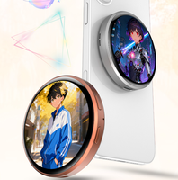 Écran tactile LCD rond portable de 1,85 pouces, panneau d'affichage 360x360 pixels, fixation magnétique N52 pour téléphone, réfrigérateur, étui, affichage