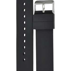 Unisex JD1608 Sports Soft Silicone Light Wristband Black Water-Resistant 20/22mm 49mm Stainless Steel Buckle <b>Watch</b> Band <b>Watches</b> - Product Image 1