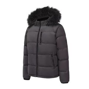 Chaqueta Bomber de Invierno para Hombre, Talla Grande, con Detalles de Piel de Vaca, Estilo Vintage Ecológico, Abrigo para Exteriores - Product Image 3