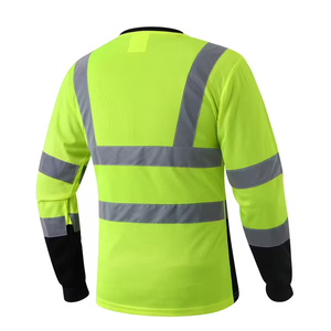 Vêtements de travail respirants et rapides avec bande réfléchissante pour les travailleurs masculins, t-shirts - Product Image 2