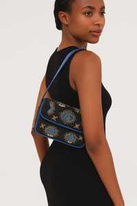 Multicolor Beaded <b>Bag</b> with Handle, Handheld <b>Bag</b>, Casual Hand <b>Bag</b>, Indian Handicraft, Handmade, <b>Baguette</b> <b>bag</b>, - Product Image 3