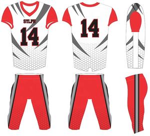 Uniforme de Fútbol Americano Personalizado de Manga Corta con Estampado y Tecnología de Sublimación de Secado Rápido - Product Image 2