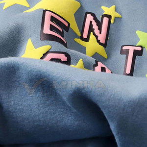 Sweats à capuche surdimensionnés légers avec impression en relief, qualité supérieure, vêtements décontractés, sweats à capuche avec impression en relief - Product Image 5