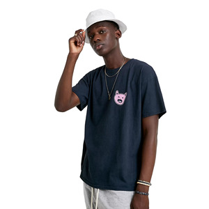 Camisetas Personalizadas de Estilo Urbano para Hombre, Corte Regular, 100% Algodón, Sólidas, de Alta Calidad, Antiarrugas, Transpirables, con Estampado en Relieve, de Secado Rápido - Product Image 1