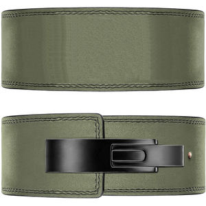 Ceinture d'haltérophilie en cuir de haute qualité personnalisée 10mm d'épaisseur 4 \ "largeur levier de levage électrique unisexe boucle de Logo personnalisé en peau de vache - Product Image 2