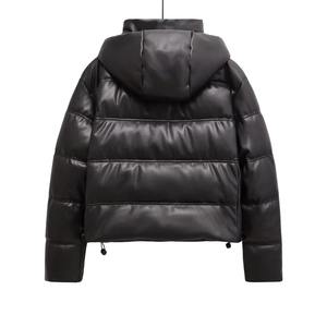 Chaqueta Acolchada Impermeable Personalizada para Hombre con Capucha, Diseño Estampado, Transpirable, de Poliéster, con Cuello Alto y Cierre de Cremallera para Invierno - Product Image 2