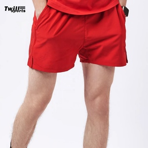2025 Short de sport de rue haute pour hommes avec logo personnalisé 100% short de sueur en toile de coton à séchage rapide Jogging natation plage Sport d'été - Product Image 4