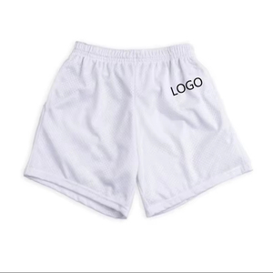 กางเกงขาสั้นบาสเก็ตบอลตาข่ายโพลีเอสเตอร์มีขอบลึกสำหรับผู้ชายกางเกงขาสั้นใส่ออกกำลังกายออกกำลังกายในฤดูร้อน - Product Image 1