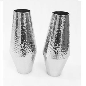 Juego de Jarrones de Flores de Acero Inoxidable Hechos a Mano, Elegantes e Irregulares, Decoración Moderna para Sala de Estar, Decoración del Hogar, Florero Móvil - Product Image 2