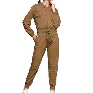 Sudaderas con capucha y pantalones de chándal para mujer con diseño de logotipo personalizado, ropa de entrenamiento para gimnasio, chándales con capucha para mujer - Product Image 5