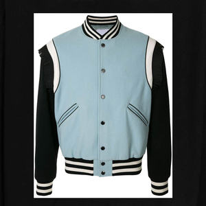 Chaqueta con letras de moda de Color sólido para hombre con bordado personalizado invierno al aire libre ropa informal cálida cómoda duradera - Product Image 2