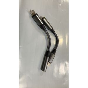 Adattatore ausiliario Lightnin 3.5mm per iPhone doppio connettore Audio e Video adattatore per cuffie - Product Image 2