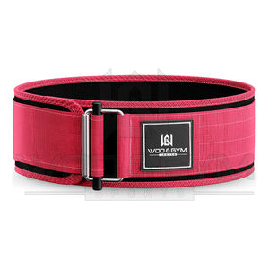 Ceintures de gymnastique personnalisées 100% en nylon autobloquantes, équipement d'entraînement physique d'haltérophilie avec matériau EVA, vente en gros - Product Image 1