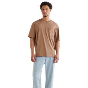 100% T-shirt personnalisé Hip Hop en coton de qualité supérieure 220GSM lourd surdimensionné à manches courtes bambou tissu tricoté uni de haute qualité Long - Product Image 6