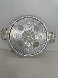 Bandeja de servicio de aluminio de diseño hecho a mano de primera calidad de una sola pieza con la mejor calidad y material al precio más bajo - Product Image 6