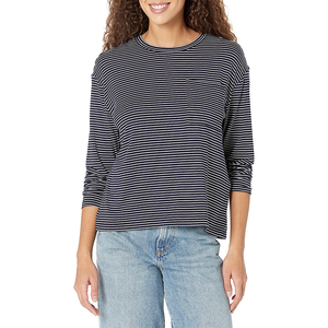 Camiseta de algodón de gran tamaño para mujer, vestido informal de manga corta con apliques de cuentas, decoraciones con agujeros, ecológico - Product Image 3