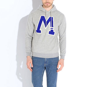 Sudaderas con Capucha Bordadas en Chenilla para Hombre, Hechas a Medida, 100% Algodón, Manga Larga, Antiarrugas, Transpirables, Ecológicas, Ropa Casual - Product Image 1