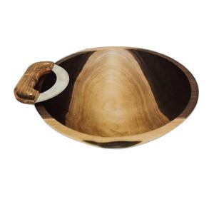 Tazón para servir postre de comida profunda de forma redondeada, cuenco de fruta de Metal con acabado brillante, accesorios de decoración de mesa, cuenco - Product Image 6