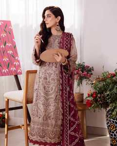 Vestido Formal de Trabajo para Mujer, Moderno, de Excelente Calidad, Último Modelo 2025-2026, Salwar Kameez de Algodón para Fiesta 01191 - Product Image 5