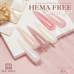 ICE NOVA 30g sans hema acrylique Poly vernis à <span class=keywords><strong>ongles</strong></span> UV/LED extension 11 couleurs <span class=keywords><strong>prix</strong></span> usine pour service OEM/ODM <span class=keywords><strong>en</strong></span> gros - Product Image 3