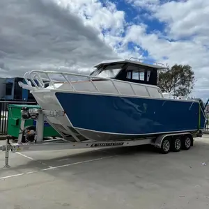 Лучшая Роскошная двухмоторная алюминиевая лодка-парусник для яхты 7,9 м для продажи лодка для семейной вечеринки