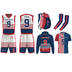 Ensemble d'uniformes de basketball personnalisés pour hommes/jeunes, vente en gros, maillot personnalisé, ensemble d'uniformes de basketball, kit de vêtements de sport réversibles - Product Image 2