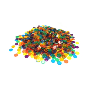 Chips de conteo de colores transparentes, 1000 Uds., contadores transparentes, contador de matemáticas creativo redondo - Product Image 4