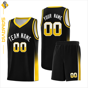 ชุดเสื้อบาสเก็ตบอลแบบย้อนกลับของผู้ชายชุดกีฬาแบบปรับแต่งได้ผ้าตาข่ายระบายอากาศได้อย่างรวดเร็ว - Product Image 6