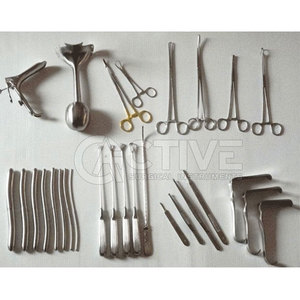 Portaagujas y curetas incluidos en el juego de ginecología para curetaje quirúrgico Procedimiento de ginecología juego de curetaje - Product Image 6