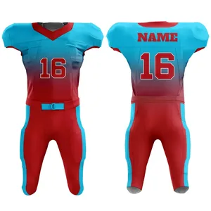 Personalizado al por mayor de alta calidad último diseño Unisex sublimación impresa logotipo personalizado edad fútbol americano Jersey transpirable - Product Image 1