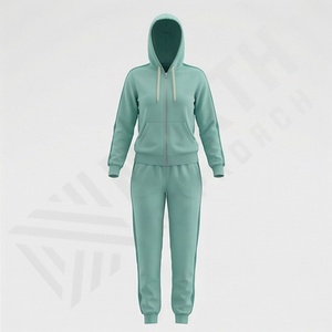 Conjunto Deportivo de Invierno 2025 para Mujer, con Capucha, Dos Piezas, Corte Regular, para Entrenamiento y Jogging, Alta Calidad, 100% Algodón Suave - Product Image 1