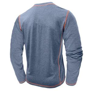 Chemise Henley pour hommes à manches courtes en coton doux, léger, confortable et tendance de haute qualité pour le sport, la salle de sport et les vêtements décontractés - Product Image 4
