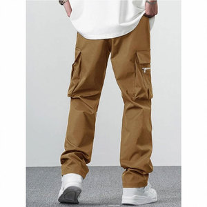 Pantalon cargo décontracté en toile imperméable et respirant à taille haute, multi-poches, pour homme, prix d'usine KATBROS INDUSTRY, personnalisable - Product Image 3