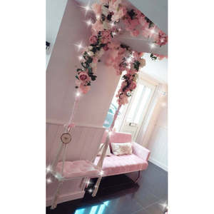 Columpio de Madera Vintage para Interiores/Exteriores para Niños y Adultos, Estilo Rústico - Excelente Idea de Regalo - Product Image 2