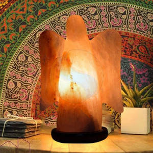 Lámpara de sal natural en forma de Ángel con servicio OEM, precio superior, fabricada en Pakistán en línea para la venta - Product Image 4