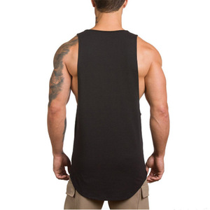 เสื้อกล้ามออกกำลังกายสำหรับผู้ชายเสื้อกล้ามคอตตอนผลิตตามแบบ - Product Image 2