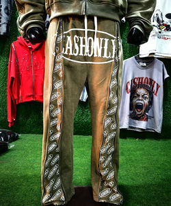 Ensemble de survêtements zippés en molleton épais 400 GSM pour homme, imprimé sérigraphié, style streetwear, hiver - Product Image 2