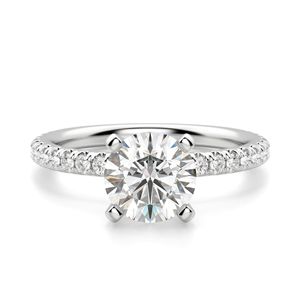 Round Cut Solitaire Engagement <b>Ring</b> For <b>Women</b> - Product Image 1