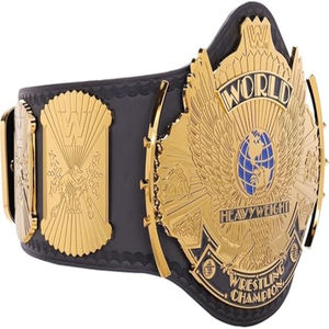 Ceinture de championnat unisexe adulte en cuir véritable multicolore avec plaque métallique robuste – Ceintures de championnat intercontinentales - Product Image 1