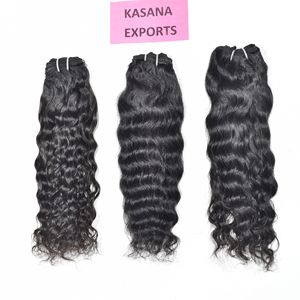 100% vietnamien luxe 14 pouces sans colle perruque ondulé brut naturel indien Double trame Machine pour les femmes noires Extensions de cheveux humains - Product Image 2