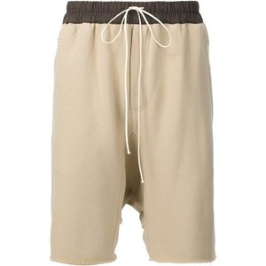 <b>Men</b> Summer Casual Gym Basketball <b>Shorts</b> 100% Cotton Solid Pattern Baggy Fit Loose Plain Dyed Jorts Drop Crotch <b>Shorts</b> - Product Image 3