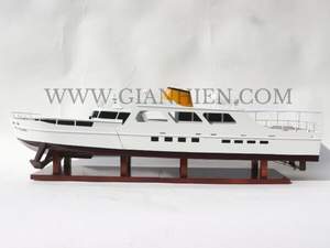 Gia Nhien Fabricant Approuvé Conception Personnalisée quantité minimale de commande Basse DISCO VOLANTE-PERLE BLANCHE PEINTE-BATEAU DE VITESSE EN BOIS - Product Image 4